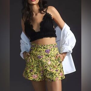 Anthropologie Silk Shorts